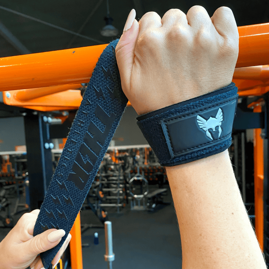 Lifting Straps Extra Grip + Wrist Wraps | Viking Blue