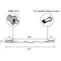 47 Inch Chrome Steel Home Gym Fitness Equipment Bar