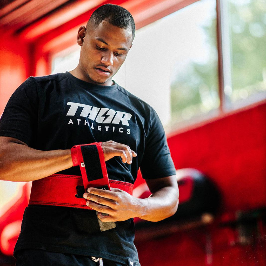 Lifting Straps + Wrist Wraps | Rood